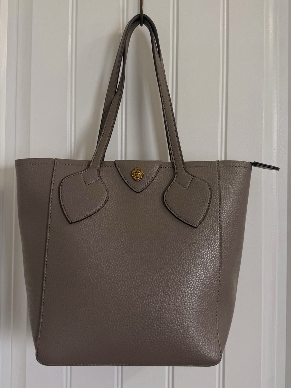 Anne Klein Georgia Taupe Tan Medium Tote Bag Purse